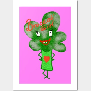 Broccoli Girl Posters and Art